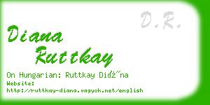 diana ruttkay business card